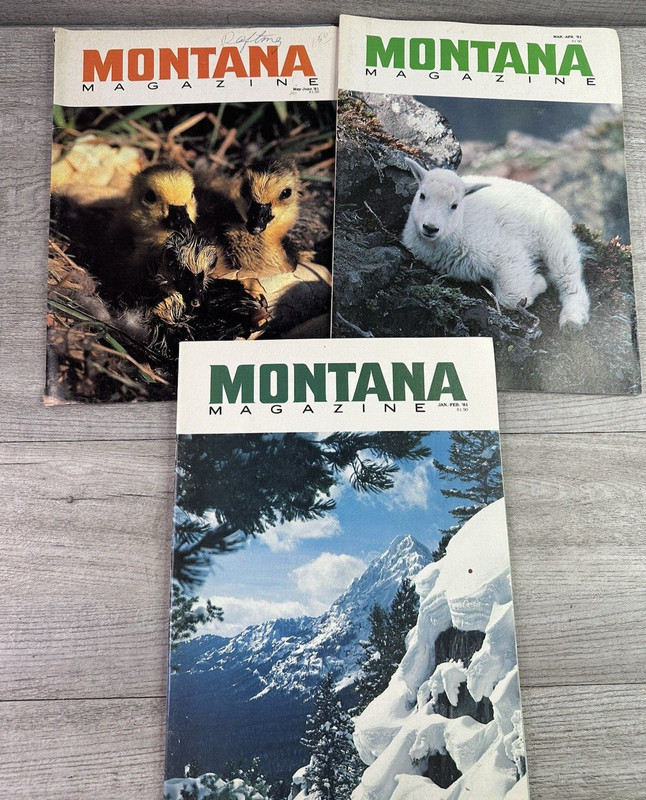 Vtg 1981 Lot Of 6 Montana Magazines Bimonthly & Monthly issues gallery