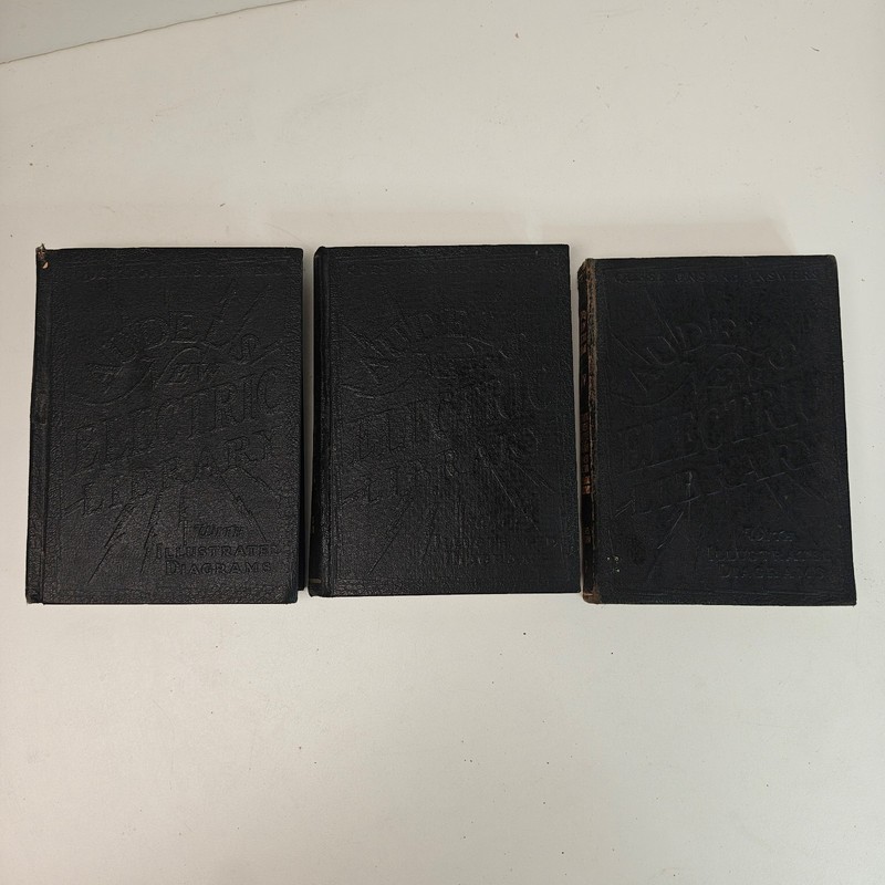 Audels New Electric Library Vol I II IV Vintage Electrical Engineering Books VG