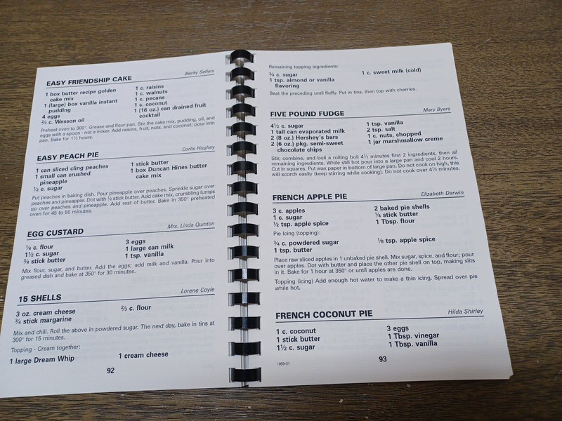 Recipes to Remember, Draytonville Baptist Church, August 2001 - 128 pages gallery