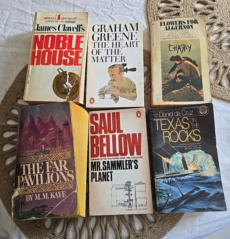 Lot of 6 Mixed Authors Literary Fiction Science Fiction Paperback Novel Books