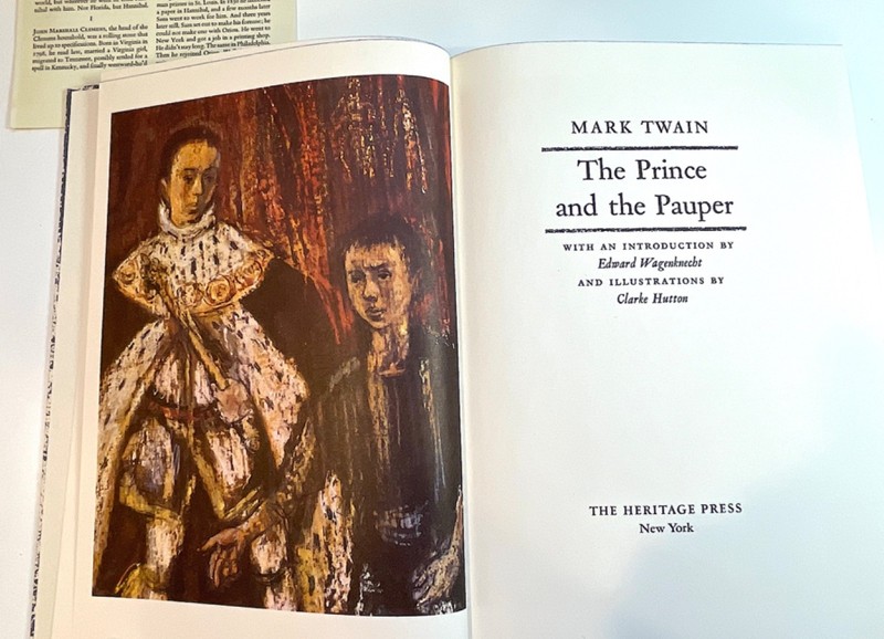 The Prince and the Pauper Heritage Press 1964 Mark Twain Slipcase, Sandglass gallery