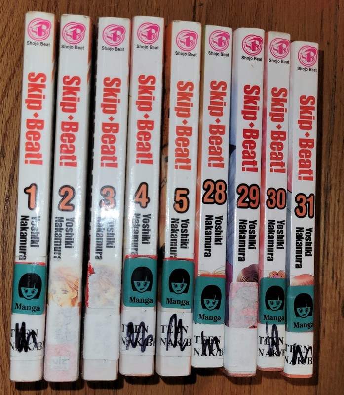 Lot Of 9 Skip Beat Manga : Volumes 1-5 & 28-31 By Yoshiki Nakamura
