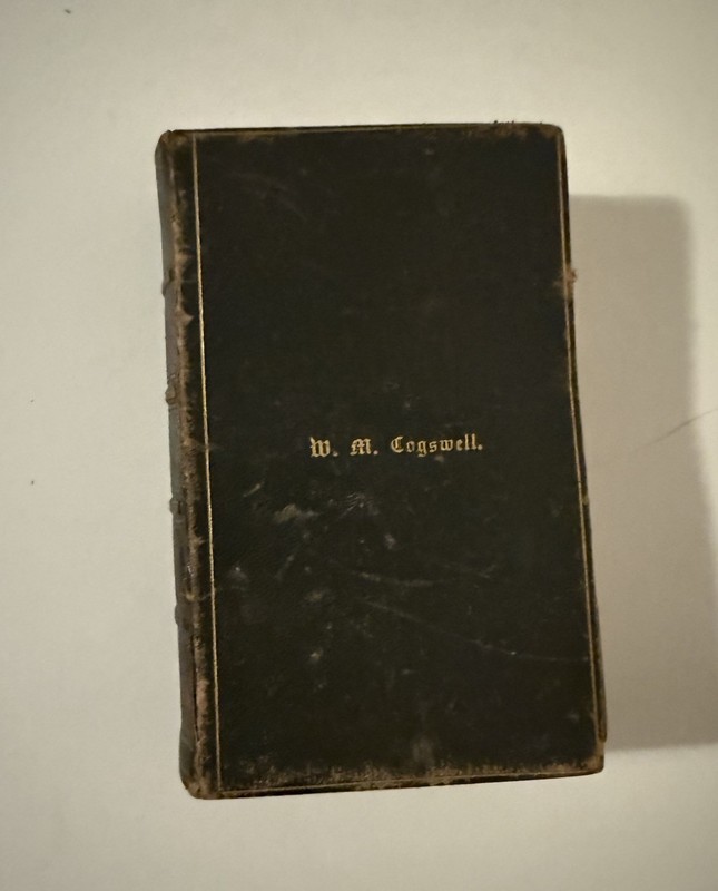 RARE 1857 Service and Hymn Book of Worship 7th Ed. W Cogswell Civil War Colonel