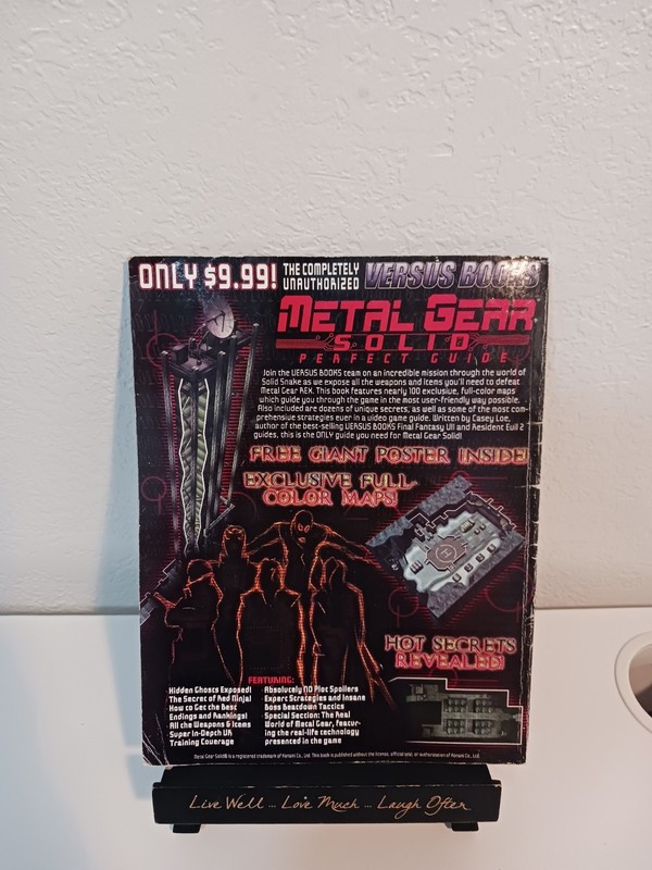 Metal Gear Solid Strategy Guide Versus Books Perfect Guide PS1 1998 NO POSTER gallery