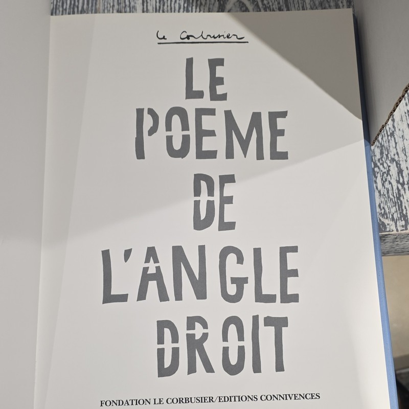 Le Corbusier Le Poème de l'Angle Droit HC 1989 French Illustrated Ltd Ed gallery