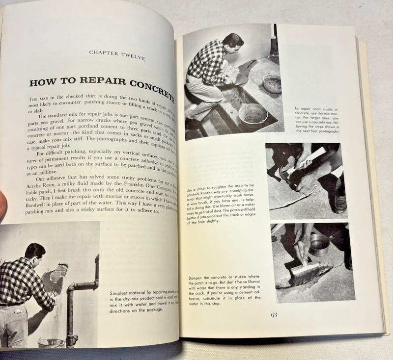 Vintage 1968- How to Work With Concrete and Masonry by Darrell Huff gallery