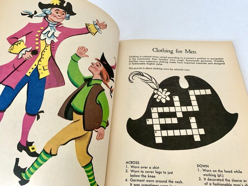 VTG 1975 America Celebrates Grades 4-6 Whitman Patriotic Crossword Puzzle Book gallery