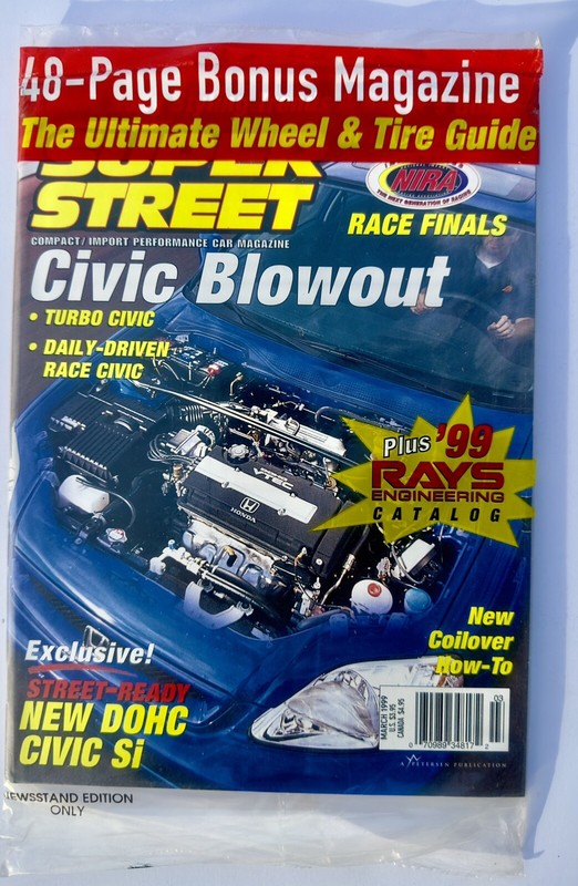 Super Street Magazine NEW SEALED 3/1999 March 1999 Double Issue Civic Si Turbo