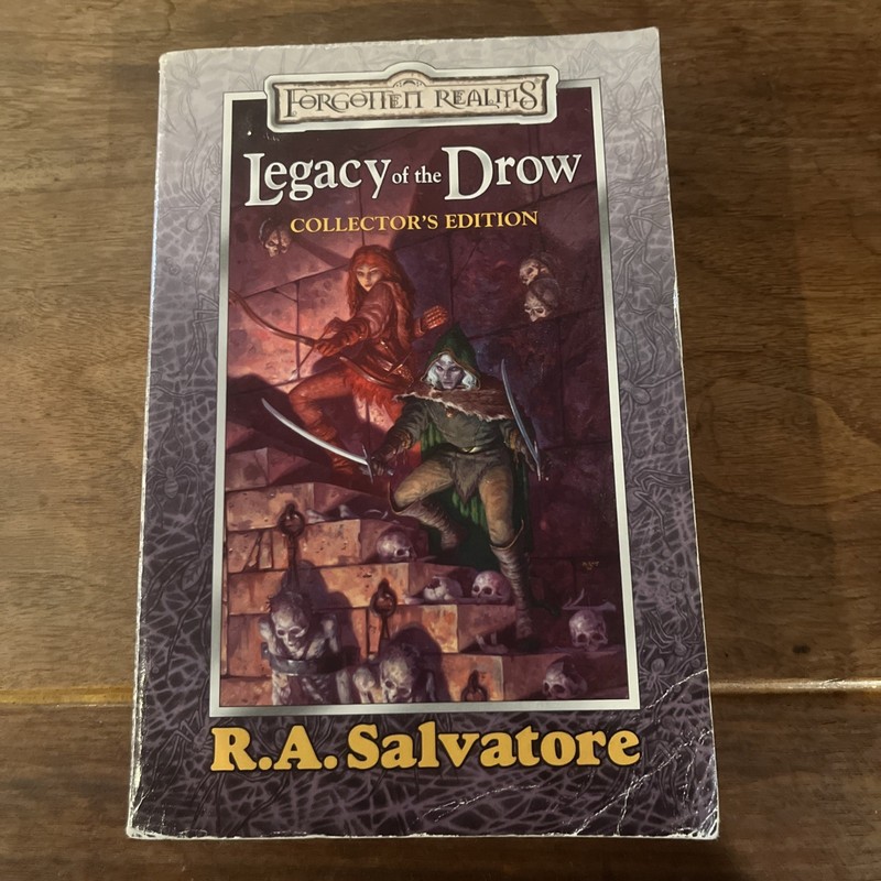 R. A. Salvatore Legacy of the Drow Paperback First Print 2003 Wizards of Coast