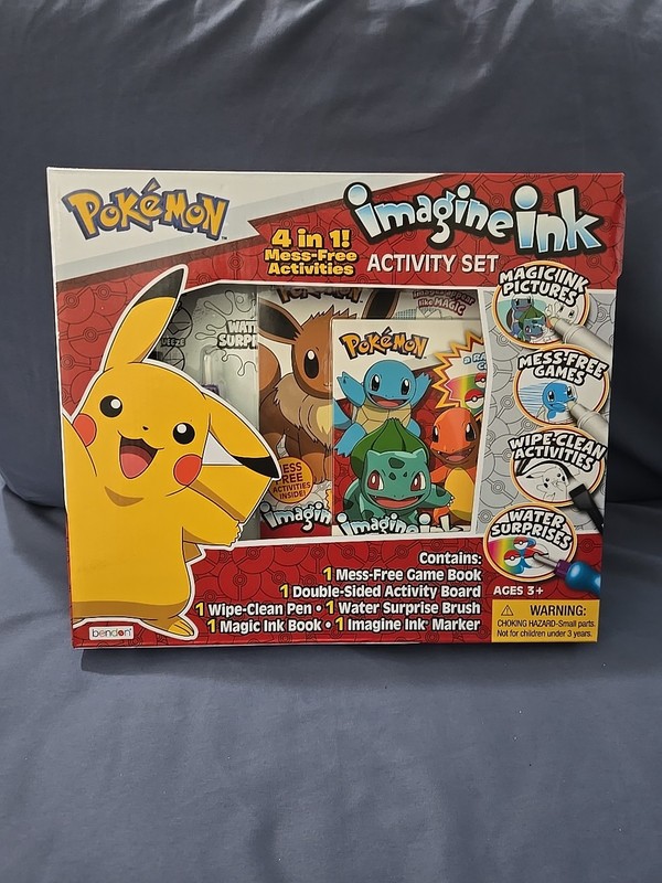 Pokemon Coloring Book-Bundle 4 In 1 Activity Set Imagine Ink Pikachu