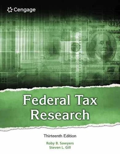 Federal Tax Research - Paperback, by Sawyers Roby; Gill Steven - 9780357988411 gallery
