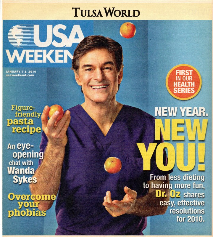 USA WEEKEND Magazine January 1-3 2010 Dr. Mehmet Oz Wanda Sykes Overcome Phobias