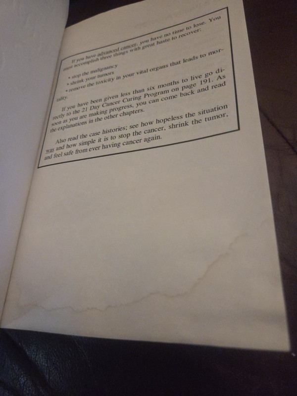 Cure for All Advanced Cancers by Hulda Regehr Clark (1999, Trade Paperback) gallery