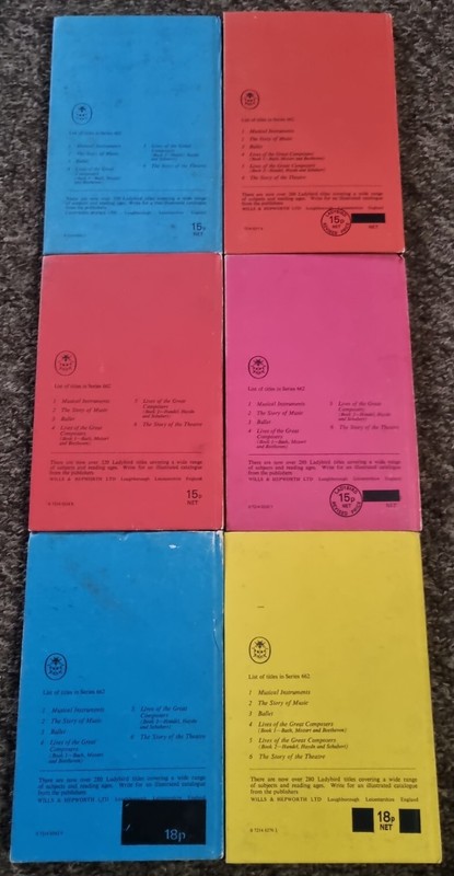 Vintage Ladybird Series 662 Near Full Set 6 Matt books music art Robert Ayton A6 gallery
