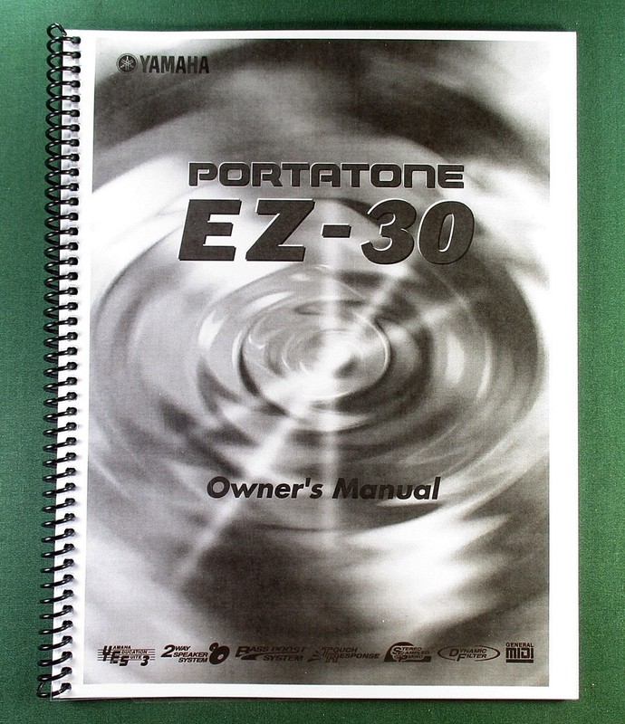 Yamaha EZ-30 Instruction Manual: 106 Pages & Protective Covers!