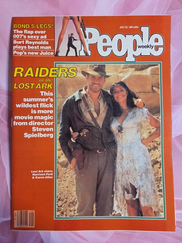People Magazine- July 20 1981, Raiders of the Lost Ark, No Label, FN/VF!