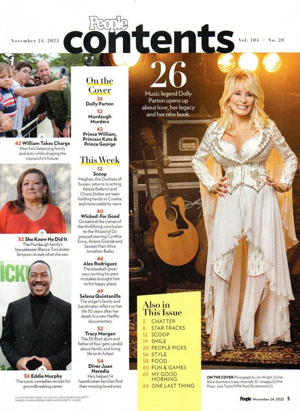 People November 24 2025 Dolly Parton Selena Quintanilla-Pérez Eddie Murphy gallery