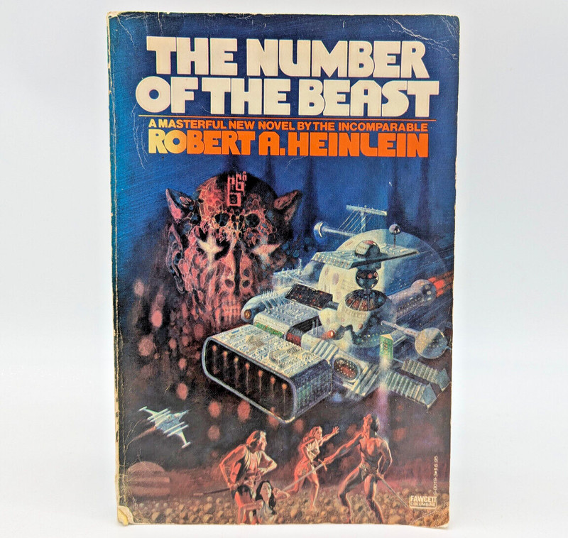 The Number of The Beast by Robert A. Heinlein 1980 PB Art by Richard M. Powers