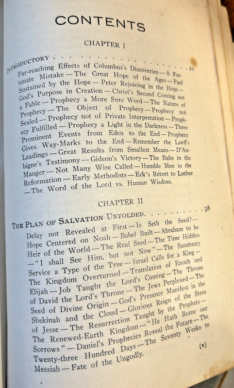 1905 "The Great Second Advent Movement" JN Loughborough Adventist Heritage book gallery