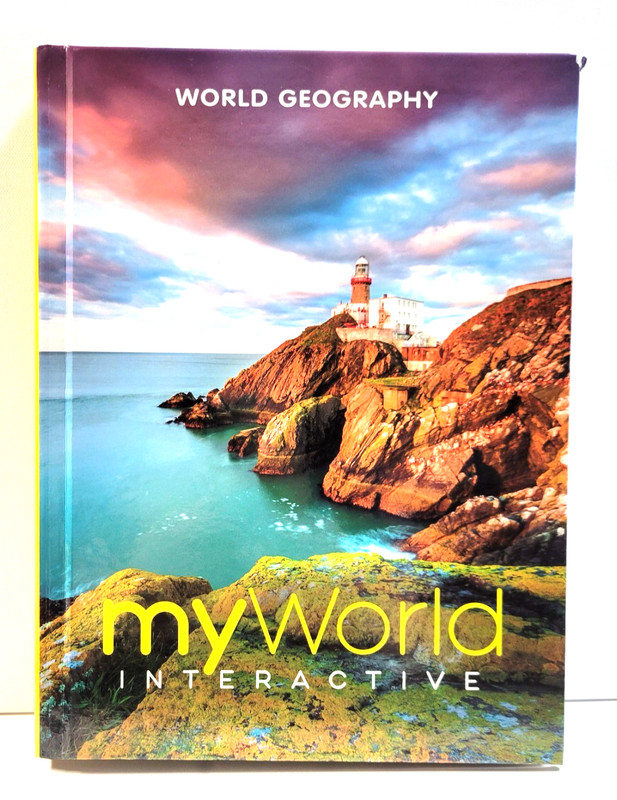 My World Interactive World Geography Pearson 2019 HC ISBN# 9780328960262