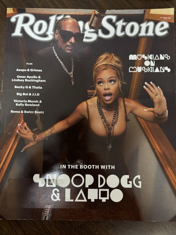 Rolling Stone Magazine November 2023 Snoop Dogg & Latto