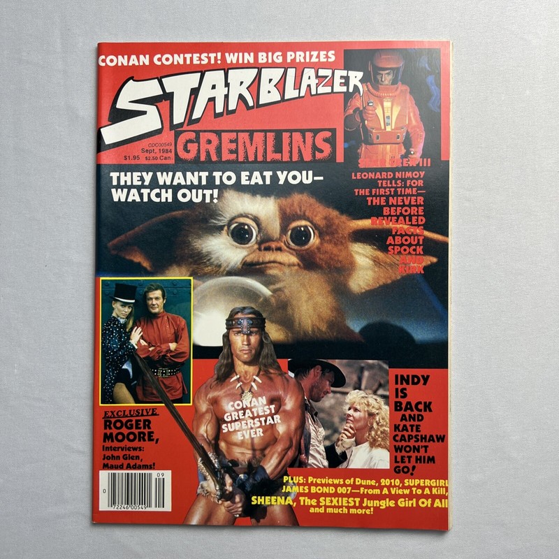 Starblazer Magazine Vol. 1 No. 2 Issue September 1984 – GREMLINS Cover