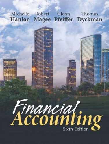 FINANCIAL ACCOUNTING – Hardcover, by Michelle L. Hanlon; Robert T. – Very Good k