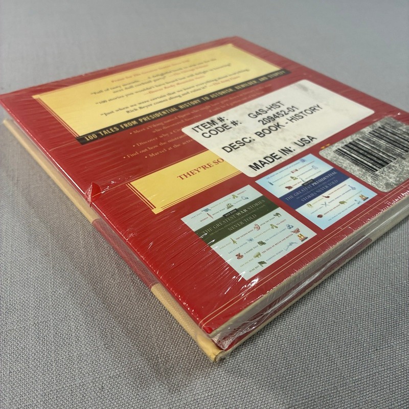 Rick Beyer The Greatest Stories Never Told Hardcover Sealed History Book gallery