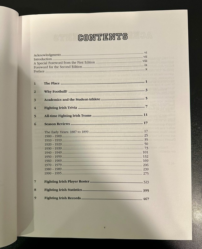 The Fighting Irish Football Encyclopedia by Michael Steele *MULTIPLE SIGNATURES* gallery