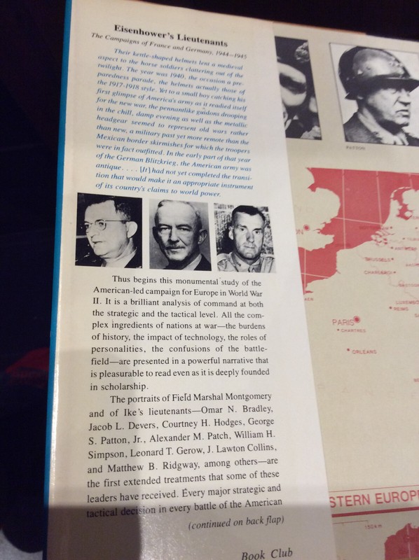 EISENHOWER'S LIEUTENANTS VOLUME I By Russell F. Weigley - Hardcover gallery
