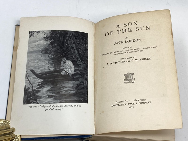 Jack London / SON OF THE SUN Illustrated by A.O Fischer and C.W Ashley 1st 1912 gallery
