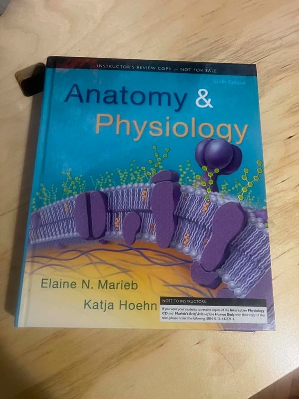 Anatomy & Physiology Hardcover By Marieb, Elaine N (Instructor’s Review Copy)