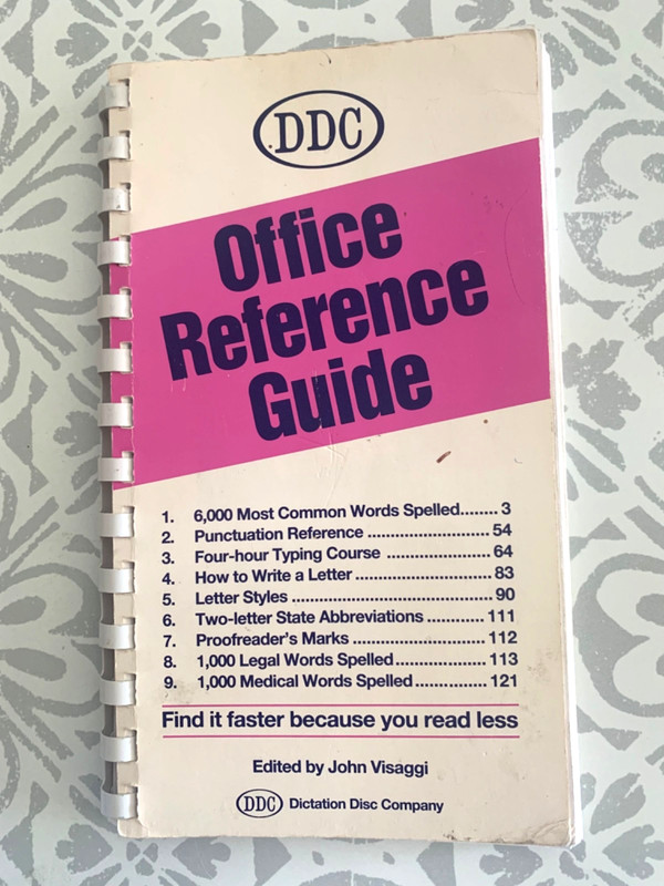Office Reference Guide by DDC Publishing. 129 Pages by John Visaggi