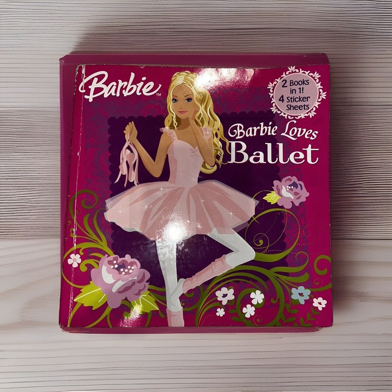 Barbie 2 Books In 1 Barbie Loves Ballet And Fashion Show Fun Paperback.