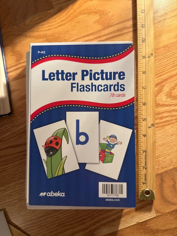 Abeka Letter Picture Flashcards Full Set P-K5 Complete Alphabet New
