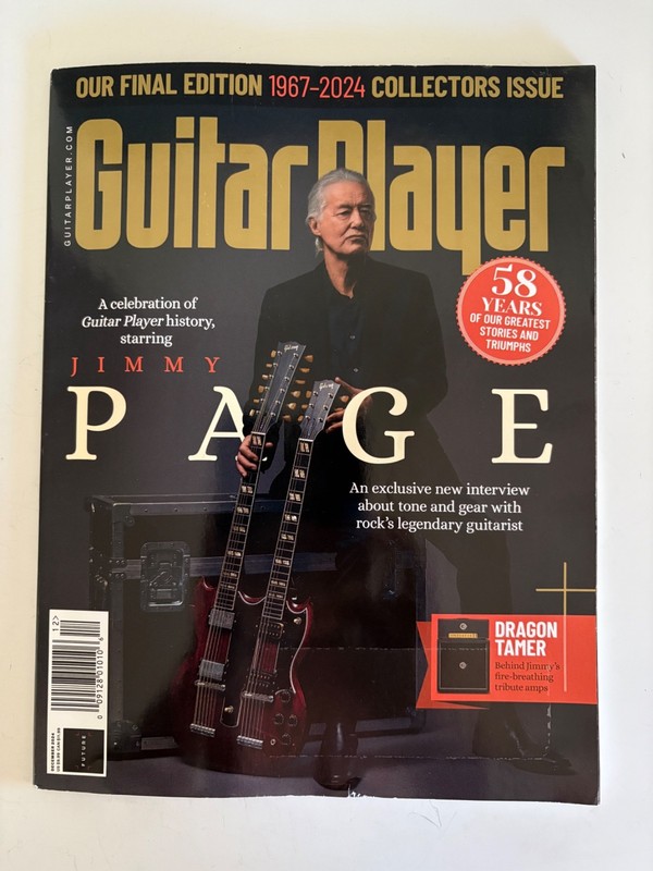 Guitar Player Magazine December 2024 Jimmy Page Collectors Issue Final Edition