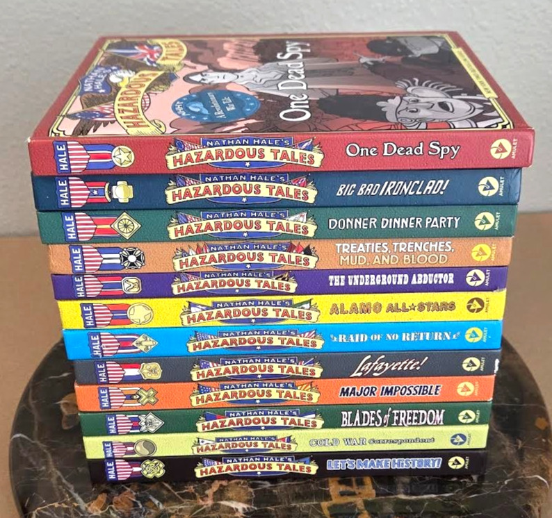 Nathan Hale’s Hazardous Tales Books Set 1-12 Hardcover Lot