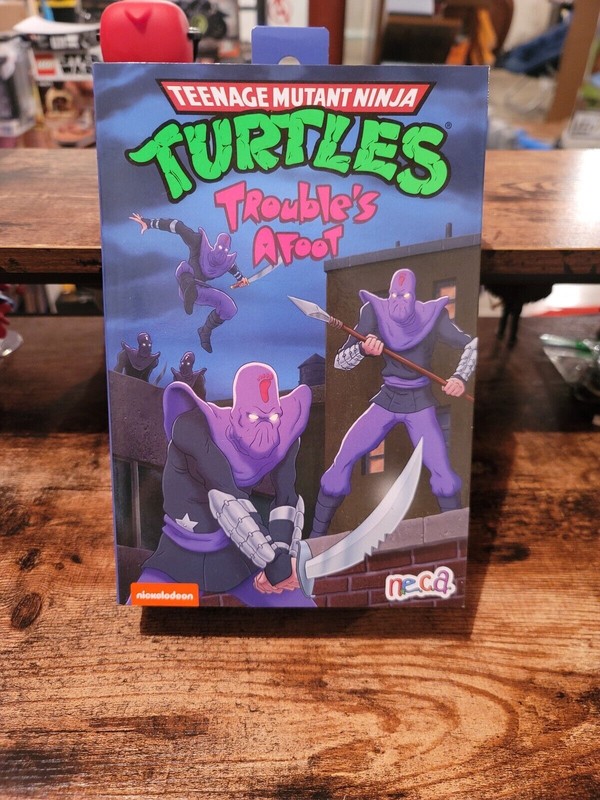 NECA TMNT Animated Series – Trouble’s Afoot – Deluxe Foot Soldier New Sealed!