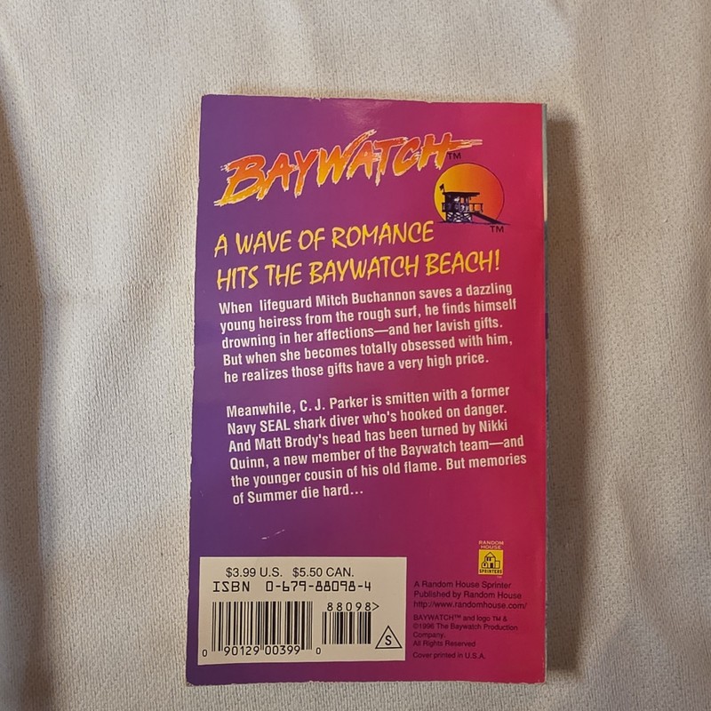 Baywatch Books Lot of 3 by Alicia Baldwin Paperback 1st Editions 1996 RARE gallery