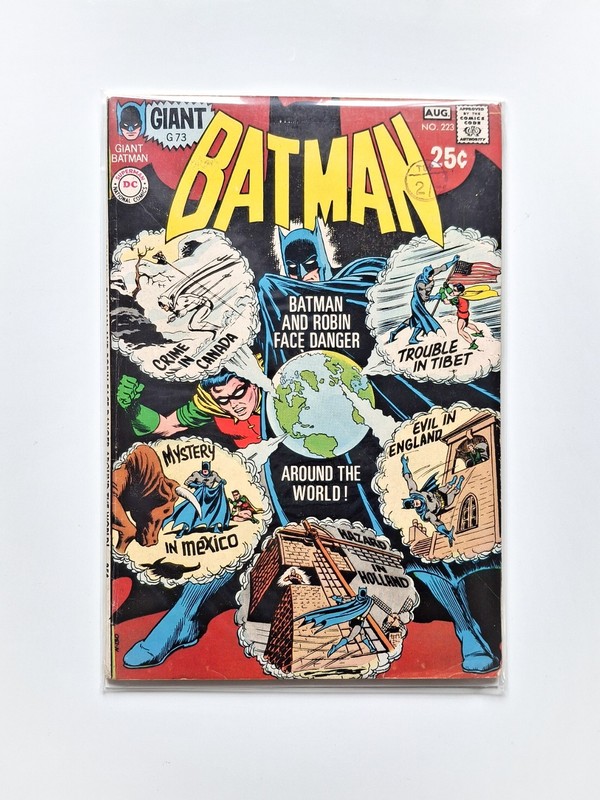 BATMAN #223 DC Bronze Age Comic 1970, GIANT G73 Sized Issue VG/F Condition