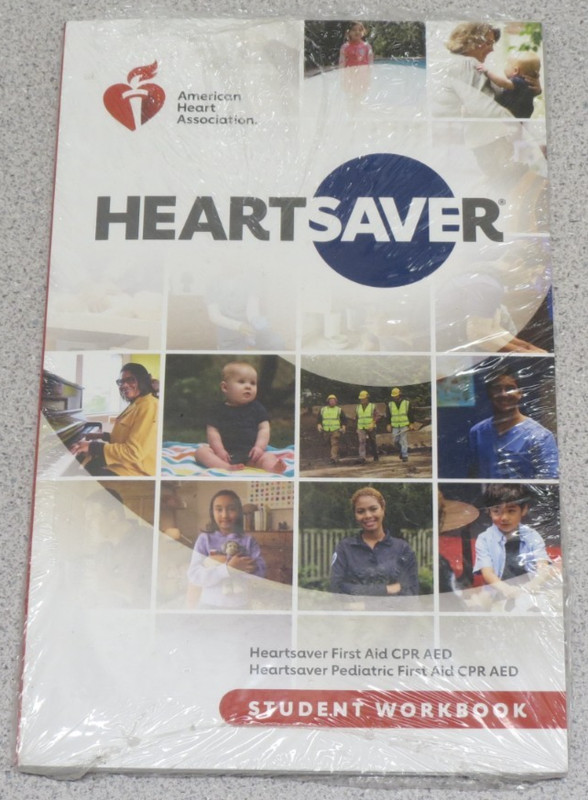 2025 Heartsaver Student Workbook – First Aid CPR AED, + Pediatric – NEW