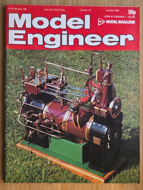 Model Engineer – Vol. 147 – Issue: 3650 / 6th – 19th February 1981