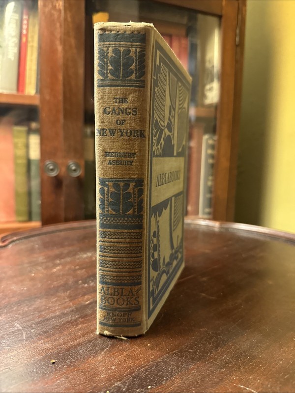 The Gangs of New York 1928 First Edition 6th Printing Herbert Asbury HC