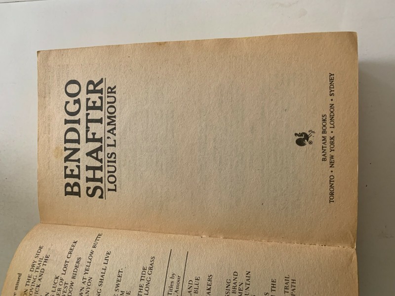 1983 Bendigo Shafter by Louis L'Amour Bantam Paperback gallery