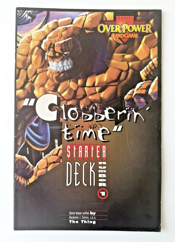 Marvel Over Power Cardgame Clobberin Time Starter Deck Number #1 Book Only