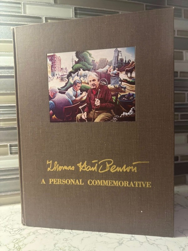 Rare THOMAS HART BENTON ~ A PERSONAL COMMEMORATIVE Art Book 1973 Fantastic Illus