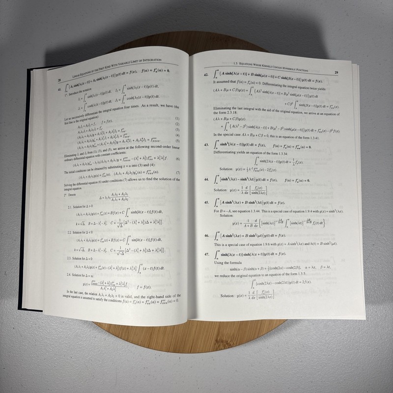 USED Handbook Of Integral Equations Andrei D. Polyanin & Alexander Manzhirov CRC gallery