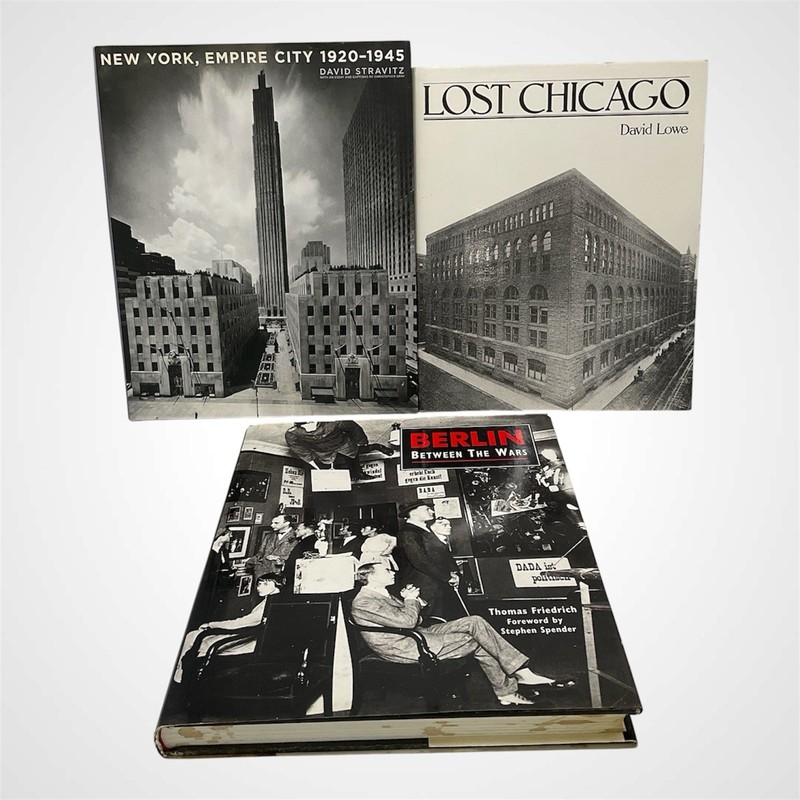 Set Of 3 Books – Berlin Between The Wars, Lost Chicago, New York City 1920-1945