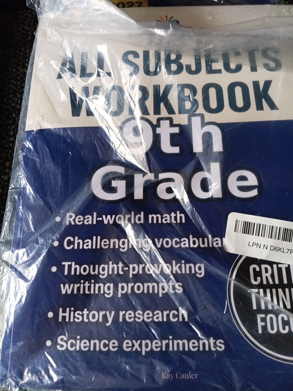 9th Grade All Subjects Workbook High School Curriculum for Homeschool & Extra