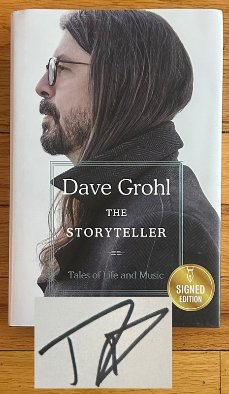 Dave Grohl SIGNED The Storyteller FIRST EDITION BOOK Foo Fighters Nirvana NEW!
